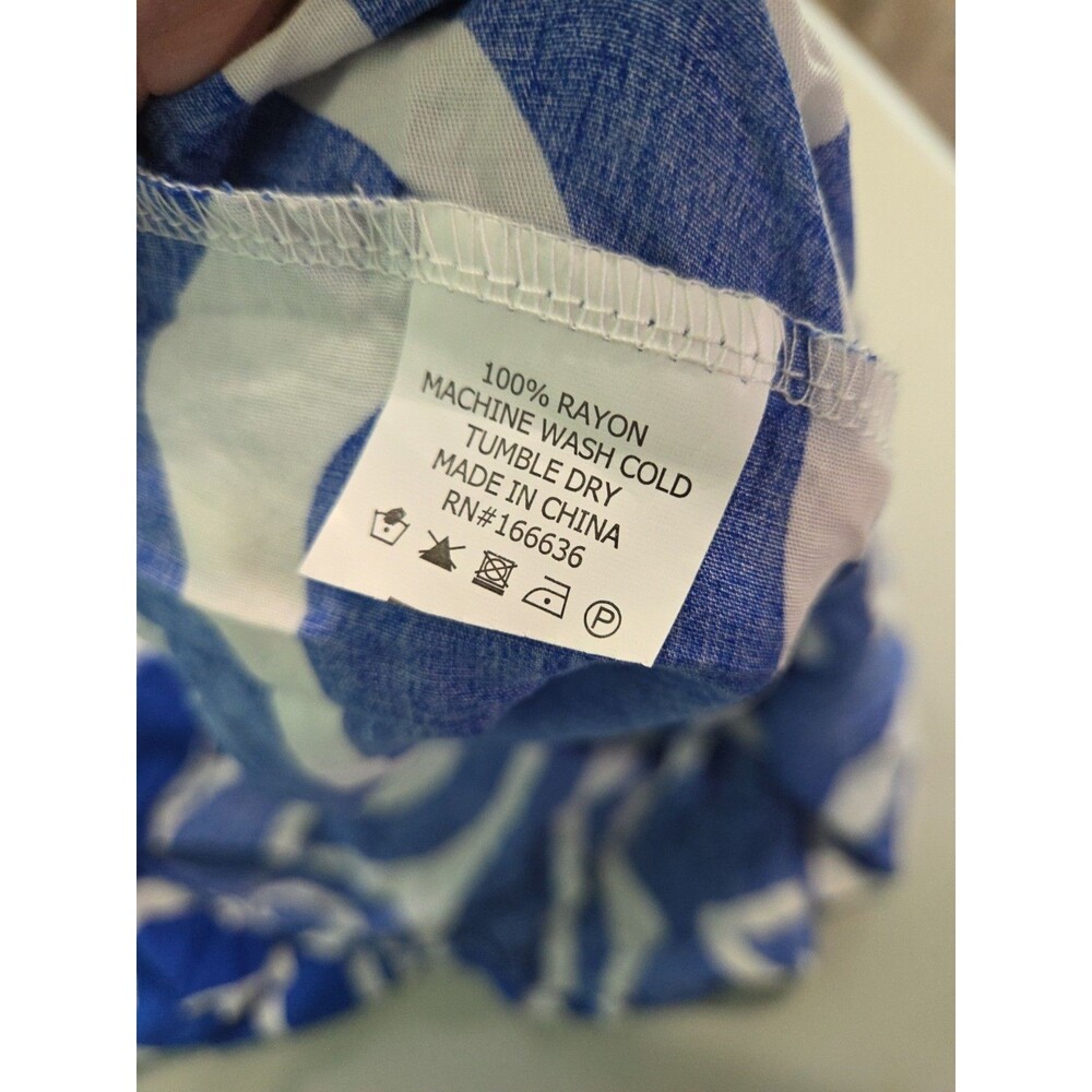 Kindred Maxi Dress blue white summer vacation cruise new with tags large - Picture 5 of 5